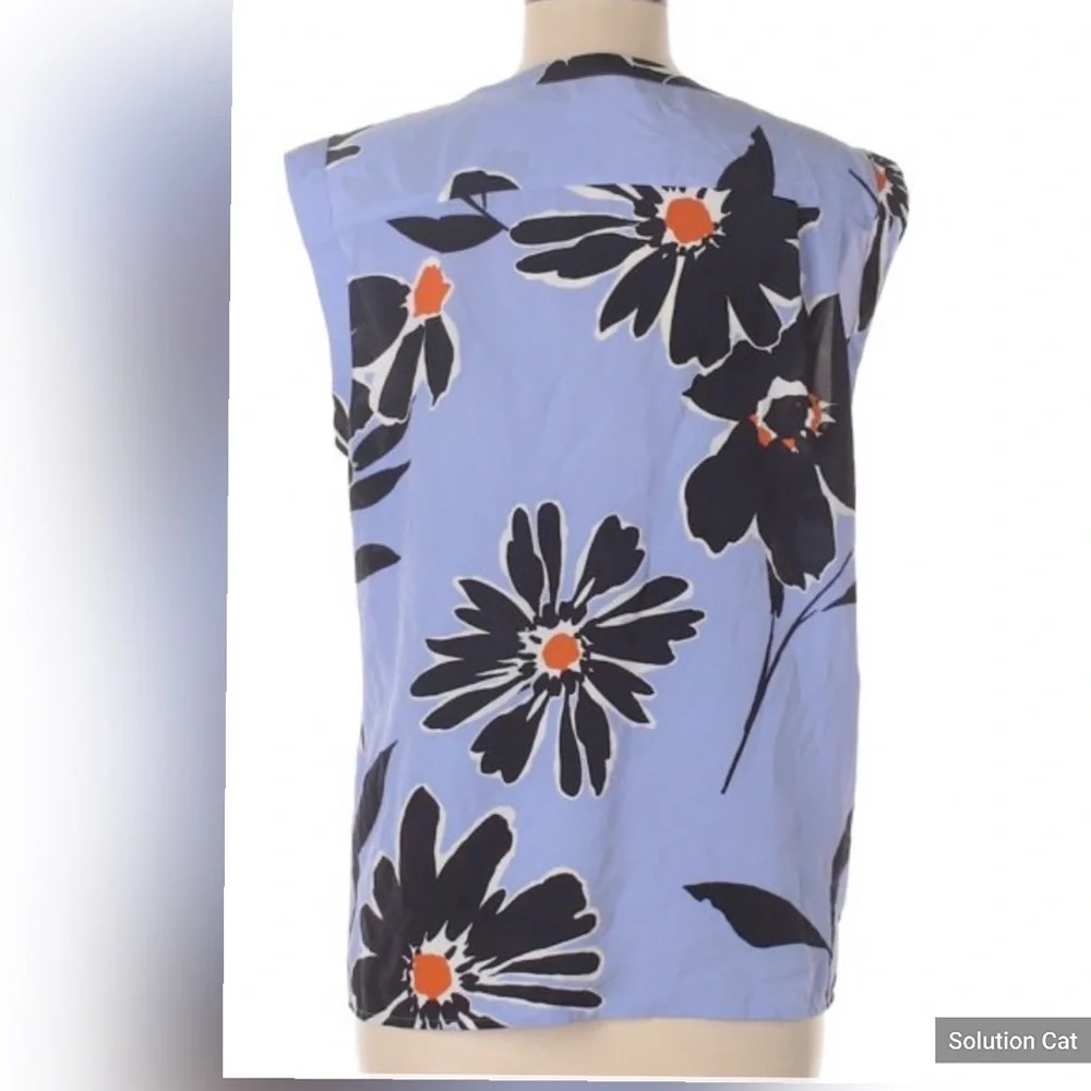 J.Crew Floral sleeveless Blouse Size 0